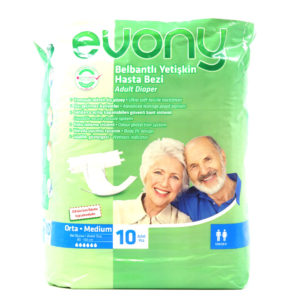 Evony Adult Diapers Medium 10Pcs 1x6pcs