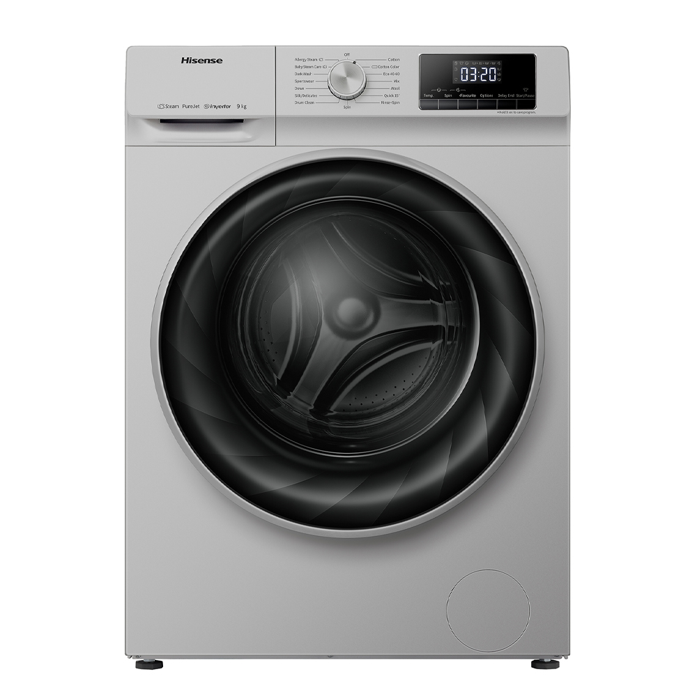 Hisense 9KG Front Load Inverter Washing Machine w Steam – WFQY9014EVJMS