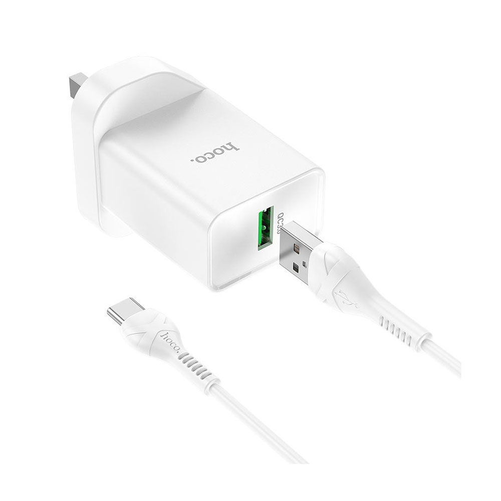 Hoco Single Port Charge Set Micro USB pin Model: NK5 - Redwave Online