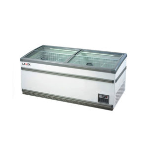 Lanza Chest Freezer with glass top lid for commercial or home use