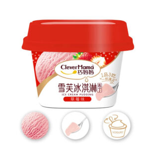 Clevermama Ice Cream Pudding Strawberry 6Pcs Pack
