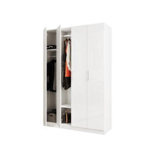 4-Door Wooden Wardrobe – Model WD4D-OFW-1