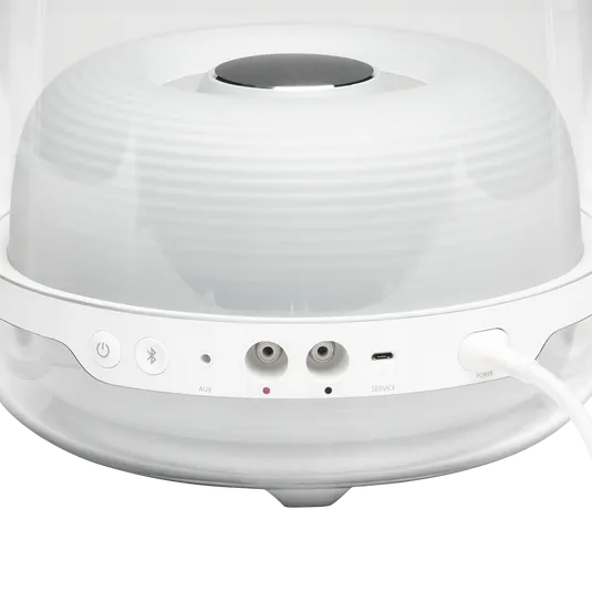 Harman Kardon SoundSticks 4 white small speaker ports view