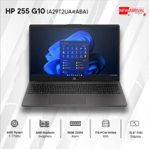 HP 255 G10 Ryzen 7 7730U 1TB SSD 16GB Ram 15.6" Win 11 Pro Dark Ash Silver Laptop - (A29T2UA#ABA)