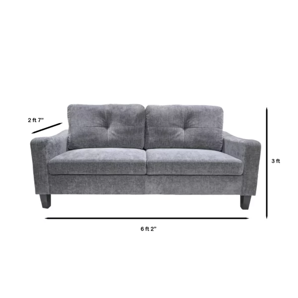 3 Seater Linen Fabric Sofa Model:KM-175409