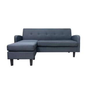 Corner Sofa L Shape Model YA286 Dark Grey upholstered in fabric for contemporary home decor