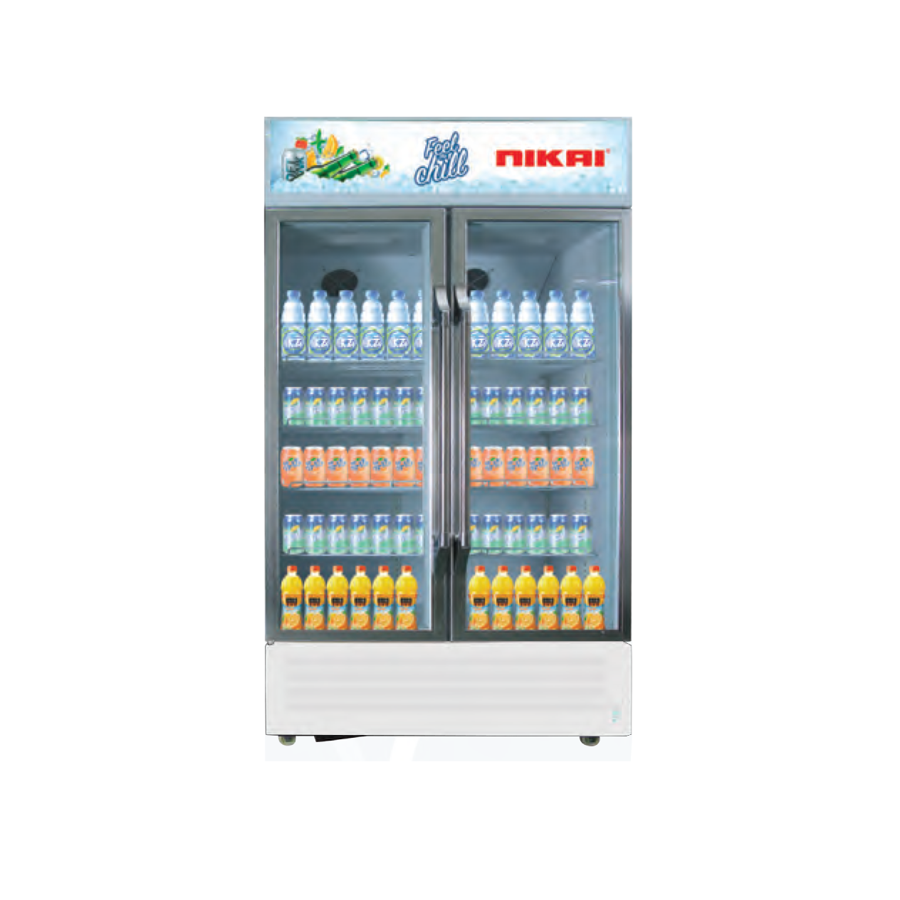 Nikai Showcase Chiller Double Door NSF650DD1