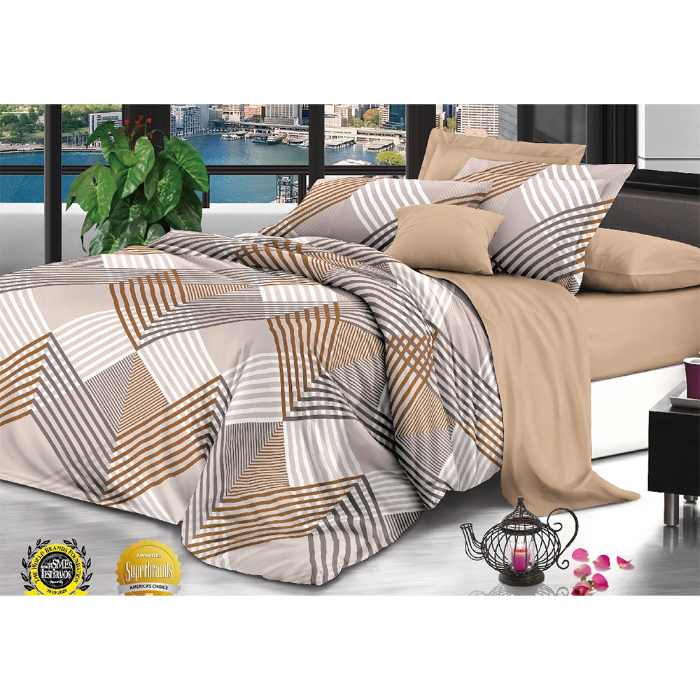 French Home Bedsheet Set (King) - No:04 7Pcs Set