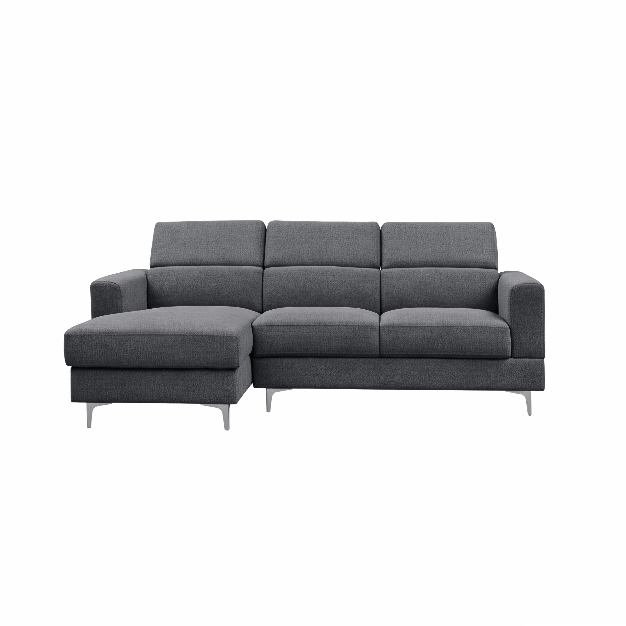 Chaise Lounge L shape (Left Sectional Sofa) Grey Model:KM-192037