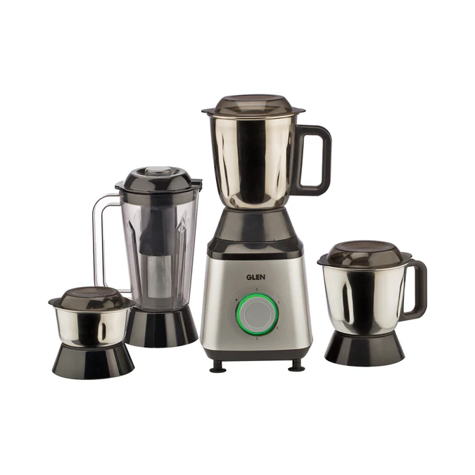 A high-performance Glen Mixer Grinder 750W model SA 4030 on a kitchen counter.