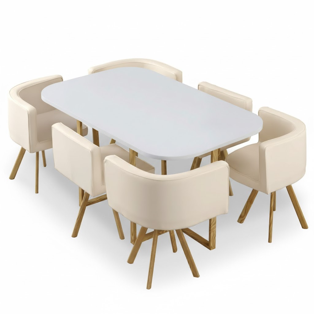 Dining Table with Six Chairs Model: 804-C