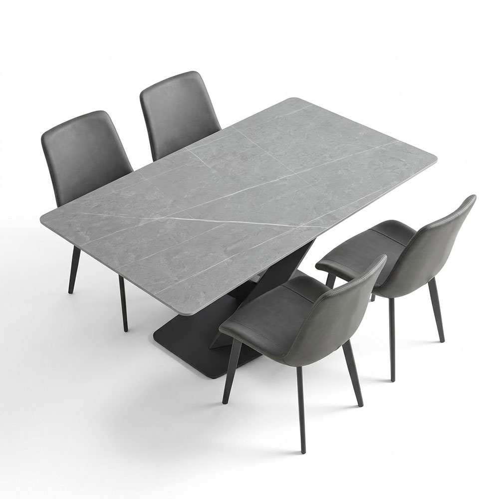 Dining table with 4 chairs No:20