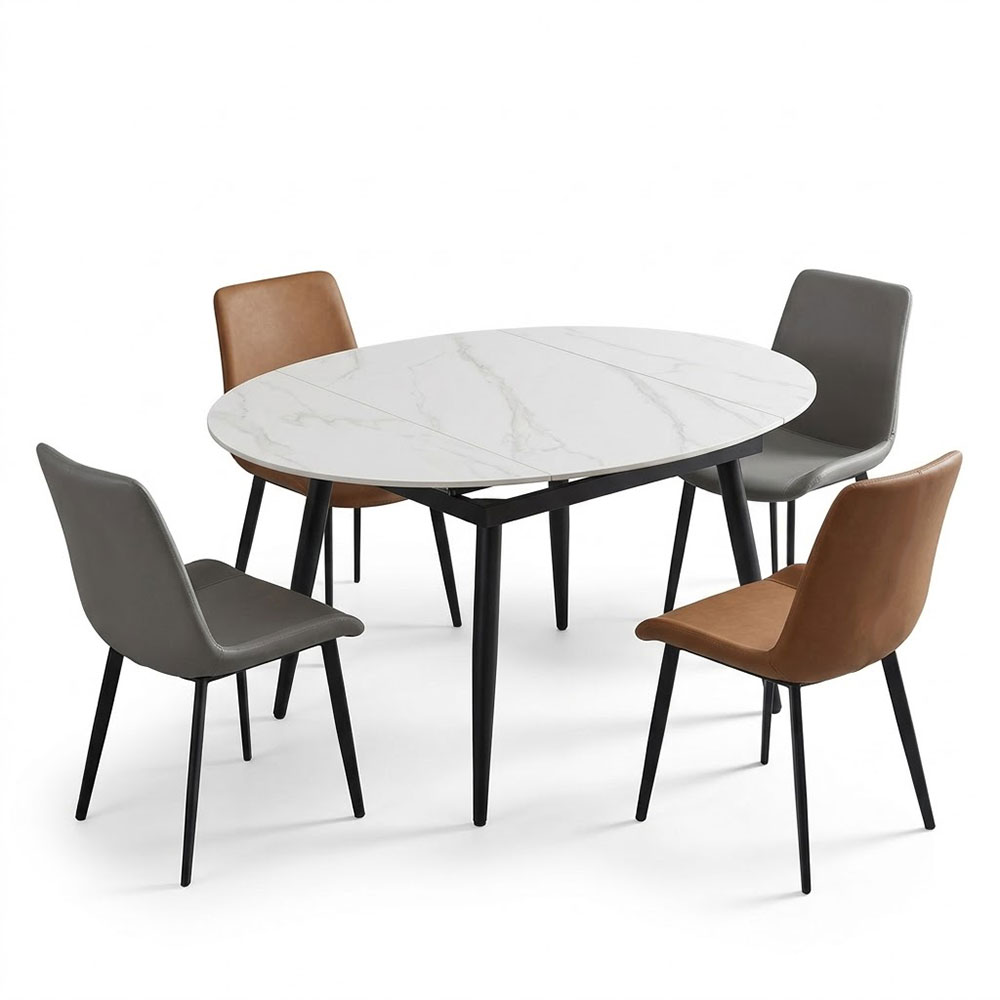Shinning foldable dining table NO: 101 with 4 chairs