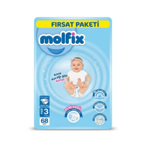Molfix Tape Diaper 3D Midi No.3 4-9 kg 68pcs