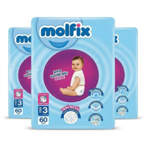 Molfix Diaper Pants No:3 Midi 6-11 kg 3pack (180pcs)