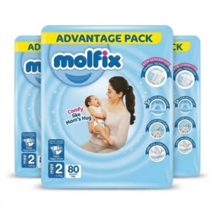 Molfix Tape Diaper Mini No.2 3-6 kg 3pack (240pcs)