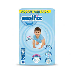 Molfix Tape Diaper Junior No.5 11-18 kg 48pcs