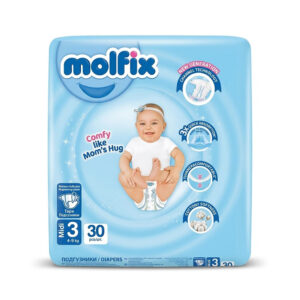 Molfix Tape Diaper Midi Jumbo No.3 4-9 kg 30pcs