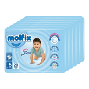Molfix Tape Diaper Junior No.5 11-18 kg 6pack (120pcs)