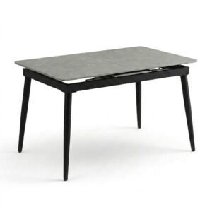 Extendable Dining Table Matte Grey No:14