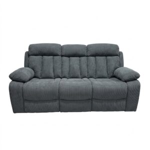 Koumo 3 Seater Recliner Sofa Model KM-172312 grey Color