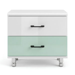 Side Table Model: P052 Colour: White & Mint Green