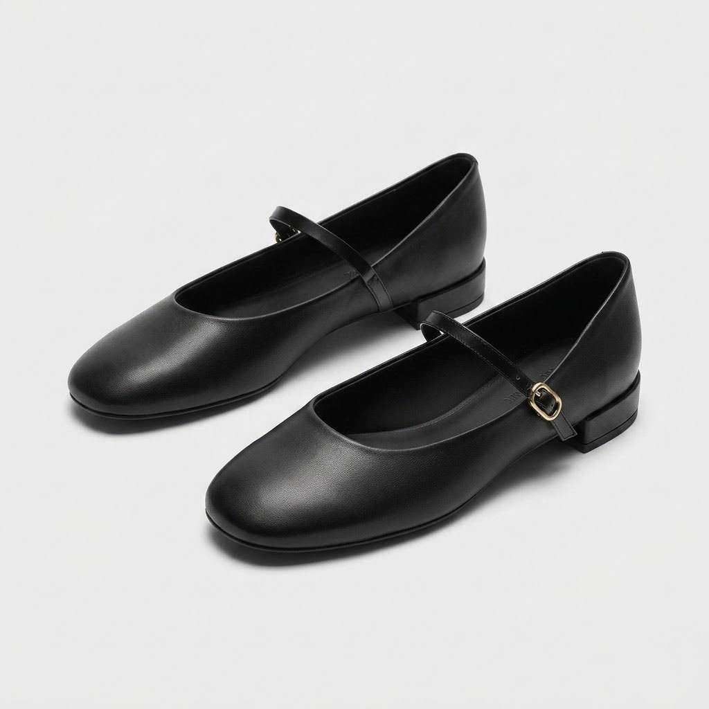 Charles & Keith Gertrude Mary Janes Black - Size: 39 - Image 5