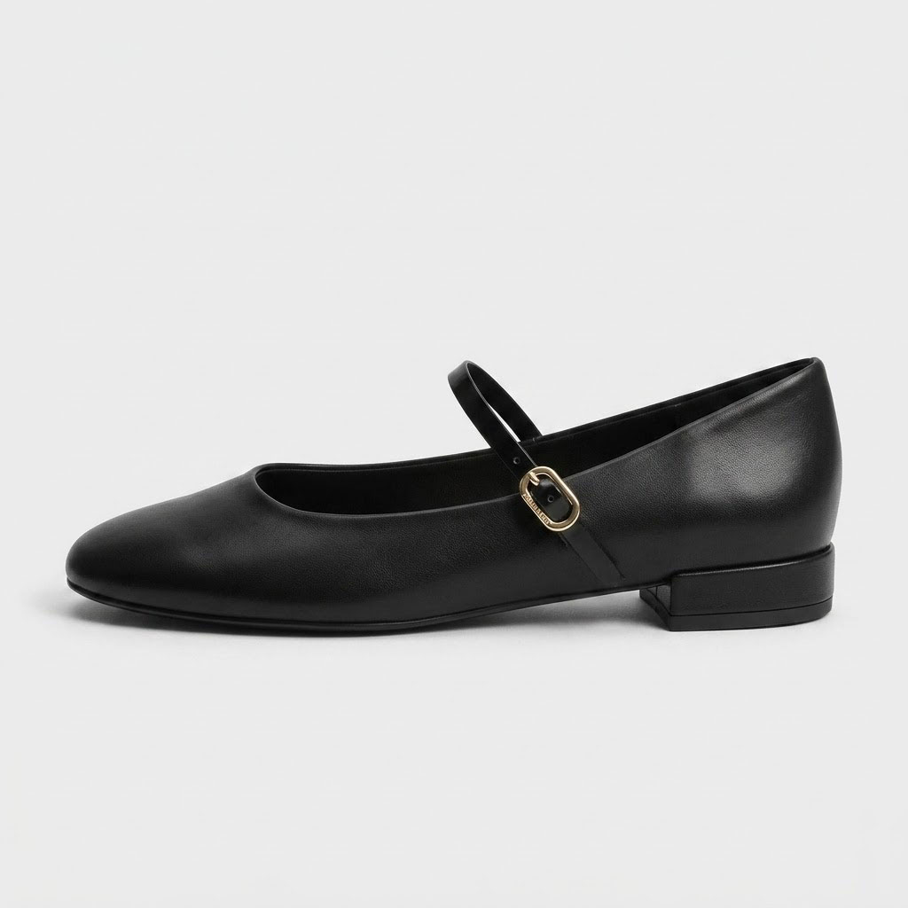 Charles & Keith Gertrude Mary Janes Black - Size: 39 - Image 6