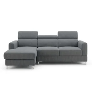 Koumo Left Sectional Corner Sofa Grey KM-192037-L