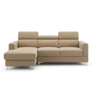 Koumo Left Sectional Corner Sofa Light Brown KM-192037-L