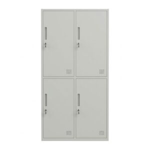 4 Door Steel Locker - Grey