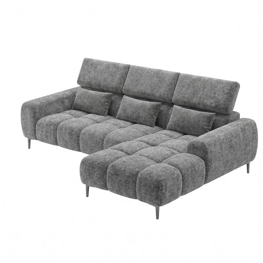 Koumo Right Sectional Corner Sofa KM-192317-R side view