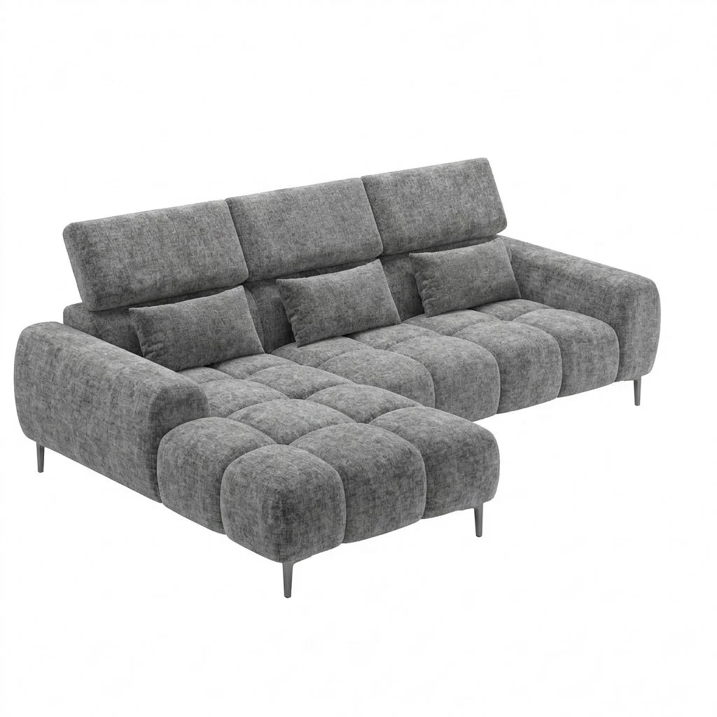 Koumo Left Sectional Corner Sofa KM-192317-L side view