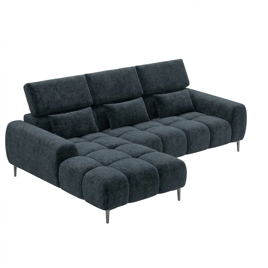 Koumo Left Sectional Corner Sofa KM-192317-L side view